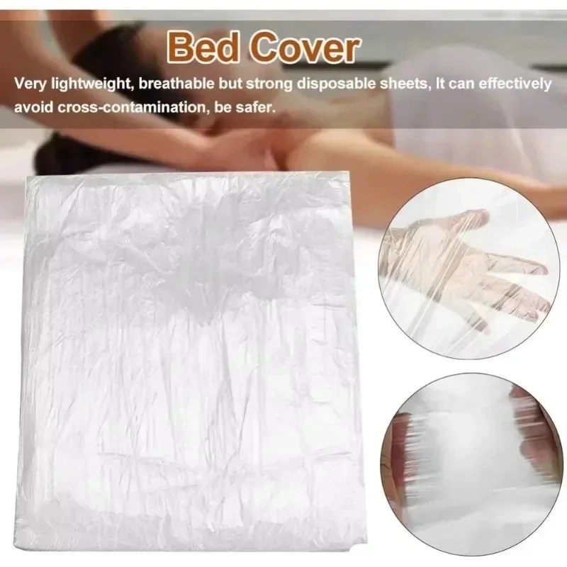 Home Textiles Sale - 100 Peças de Lençóis Descartáveis Transparentes