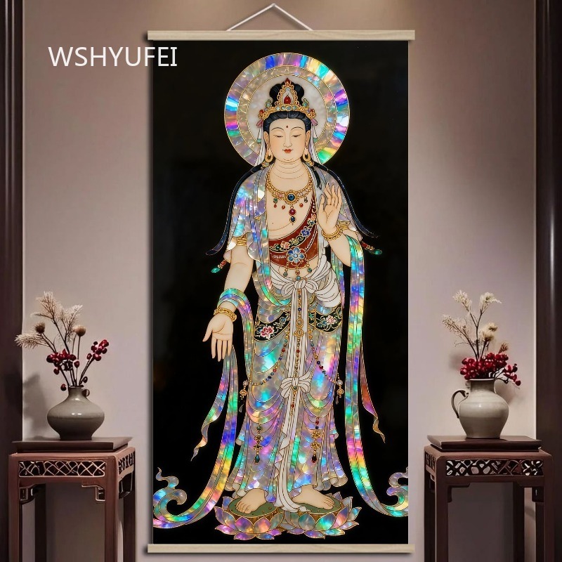 Pergaminho de Parede Guanyin B - Home Textiles & Decorations avaliação e preço