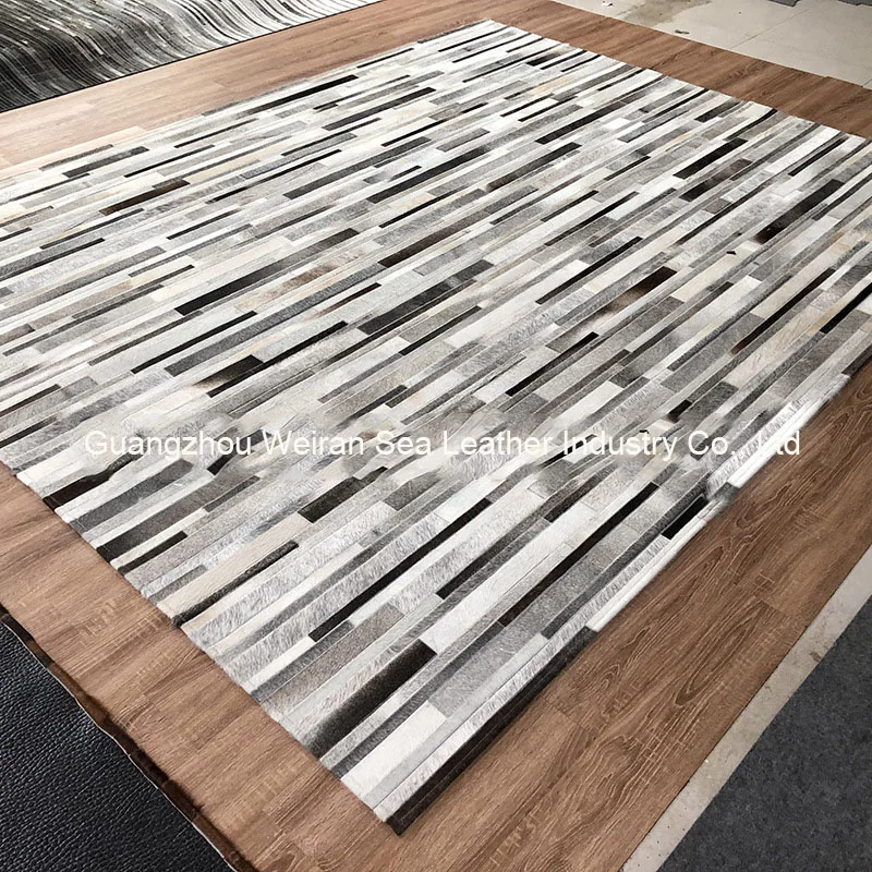 Tapete Cinza de Couro Natural  - Home Textiles Importers In Usa avaliação e preço