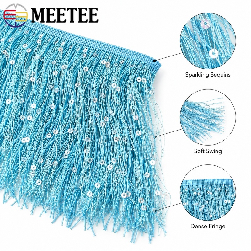 Franja de Lantejoulas de 20cm  - Home Textile avaliação e preço