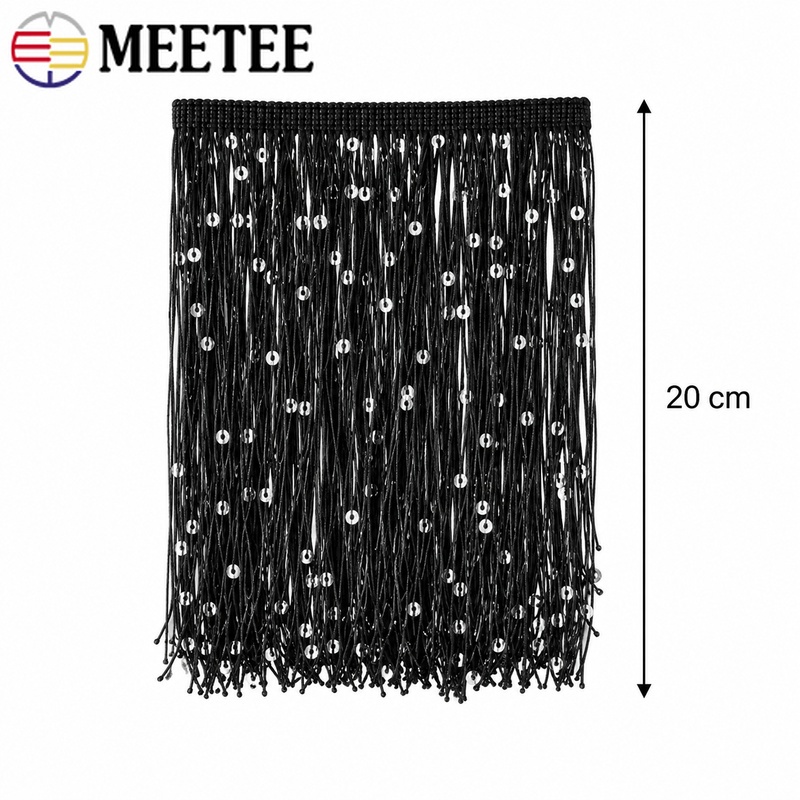 Franja de Lantejoulas de 20cm  - Home Textile avaliação e preço