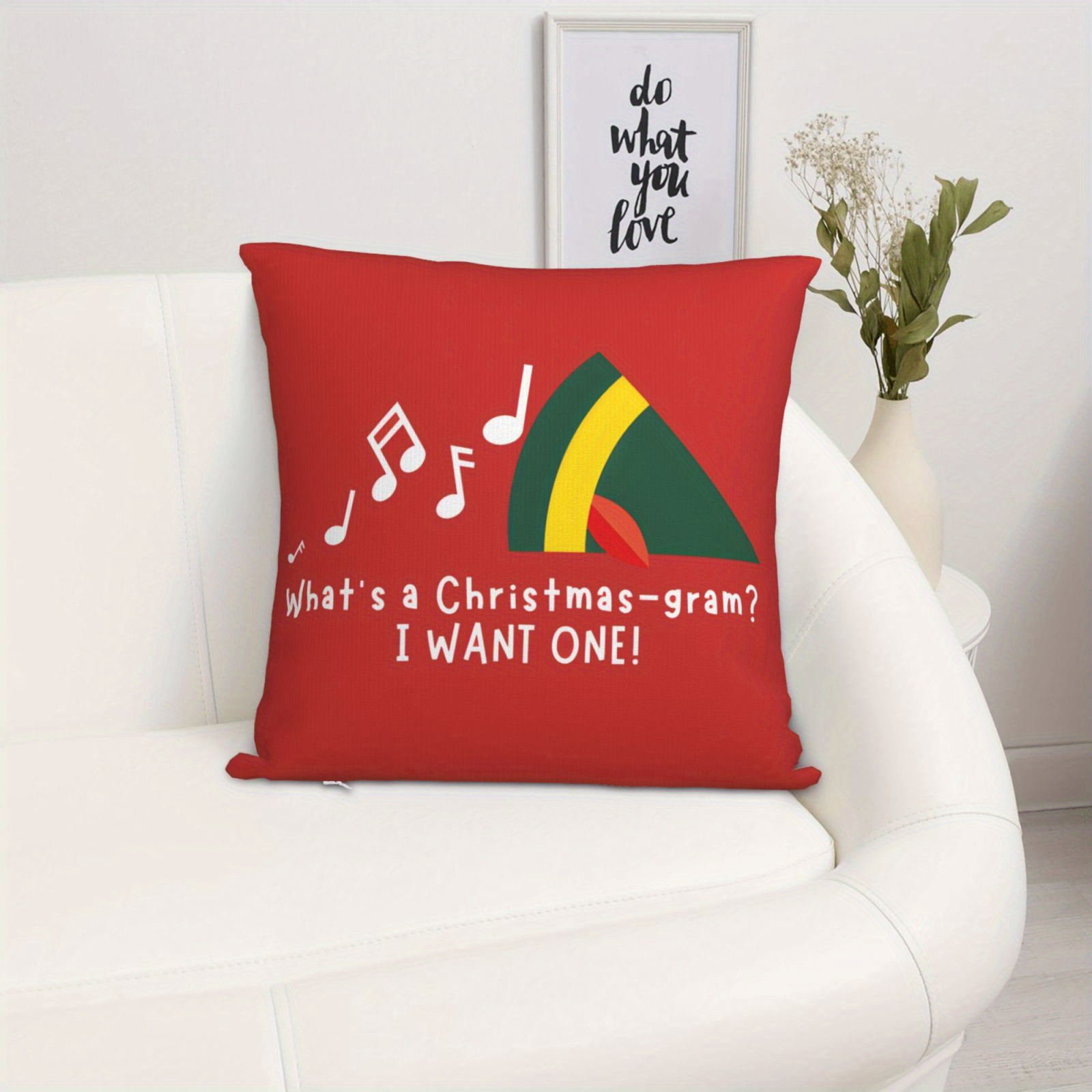 1 capa de almofada de Natal -  - Pillow Insert 18X18 avaliação e preço